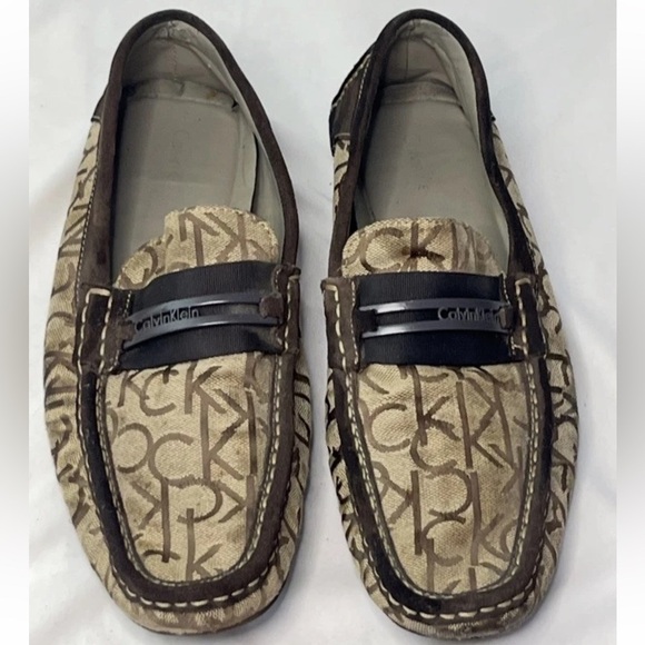 Calvin Klein Derekmen's CK Logo Loafers Size 10.5 - Picture 1 of 10